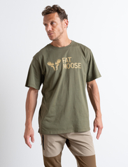 Fat Moose - FM Logo Organic Tee - t-shirts - army - 2