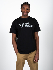 Fat Moose - FM Logo Organic Tee - t-shirts - black - 1