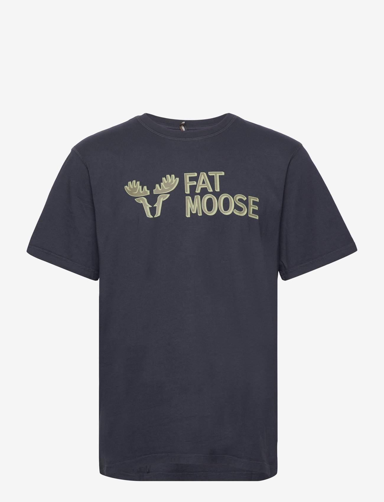 Fat Moose - FM Logo Organic Tee - dark navy - 1