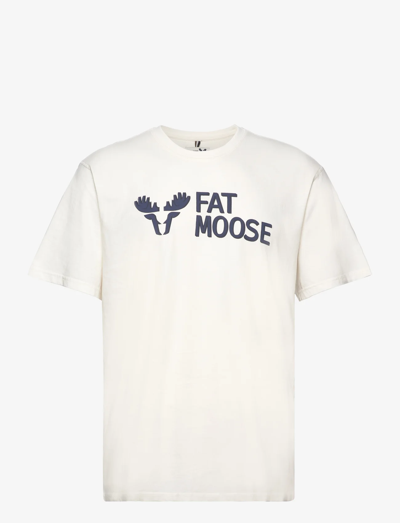 Fat Moose - FM Logo Organic Tee - alhaisimmat hinnat - ecru - 0