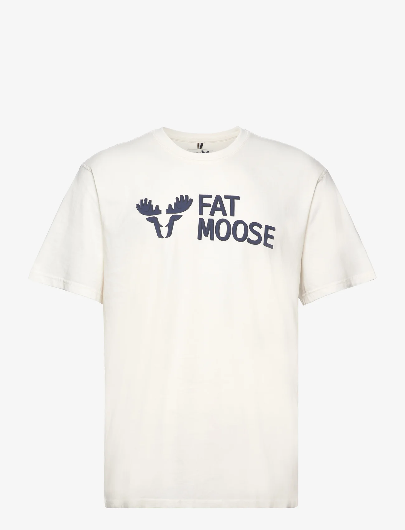 Fat Moose - FM Logo Organic Tee - die niedrigsten preise - ecru - 0