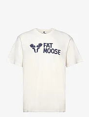 Fat Moose - FM Logo Organic Tee - najniższe ceny - ecru - 0