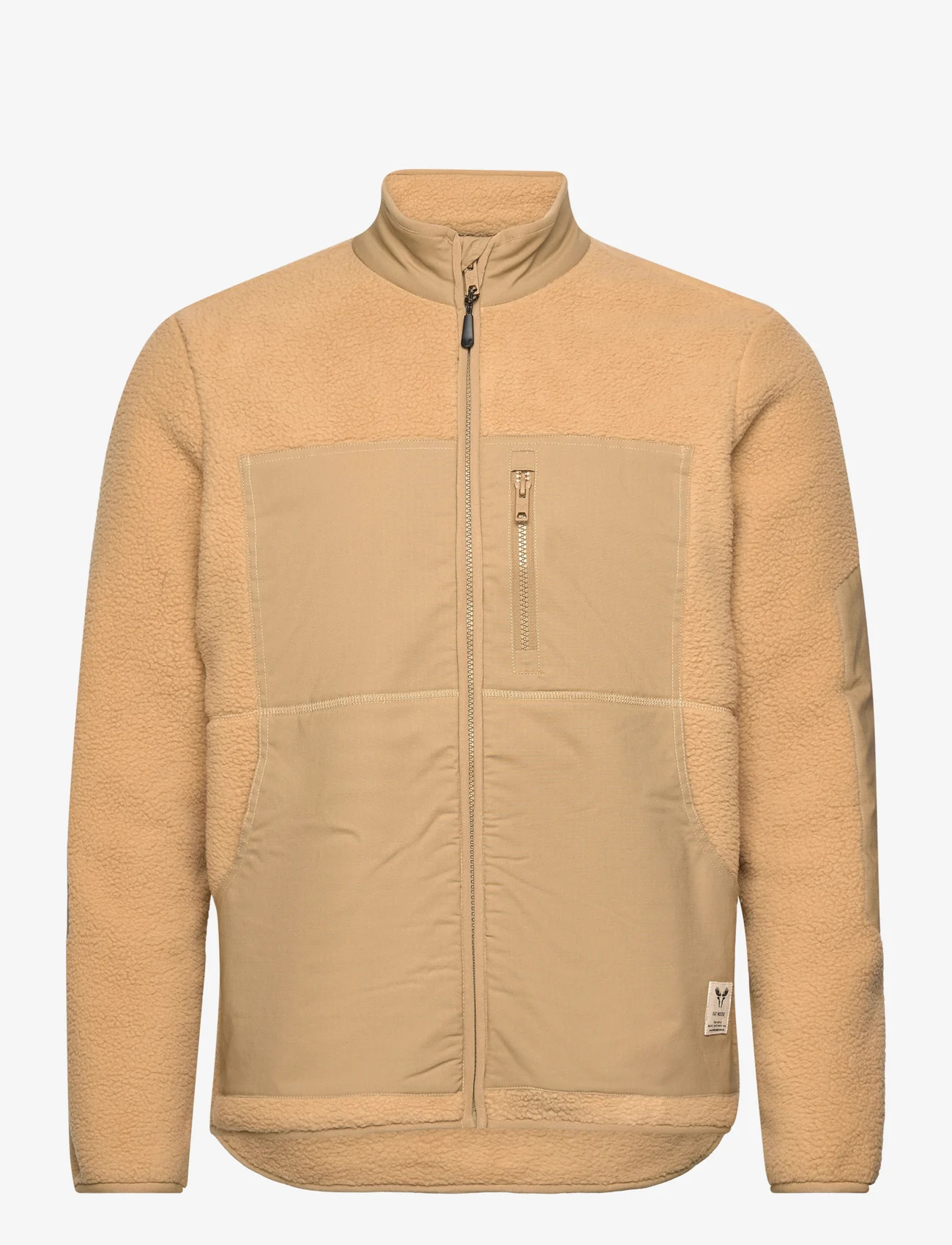 Fat Moose - Gravel Fleece Jacket - vahekihina kantavad jakid - khaki/dark khaki - 0