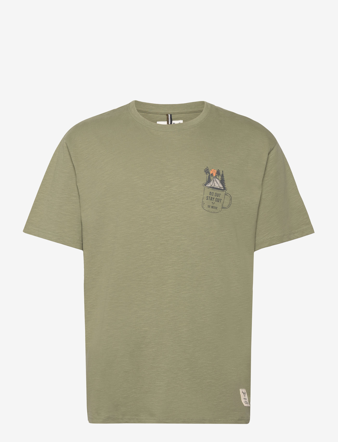 Fat Moose - Wave Tee - dusty green - 0