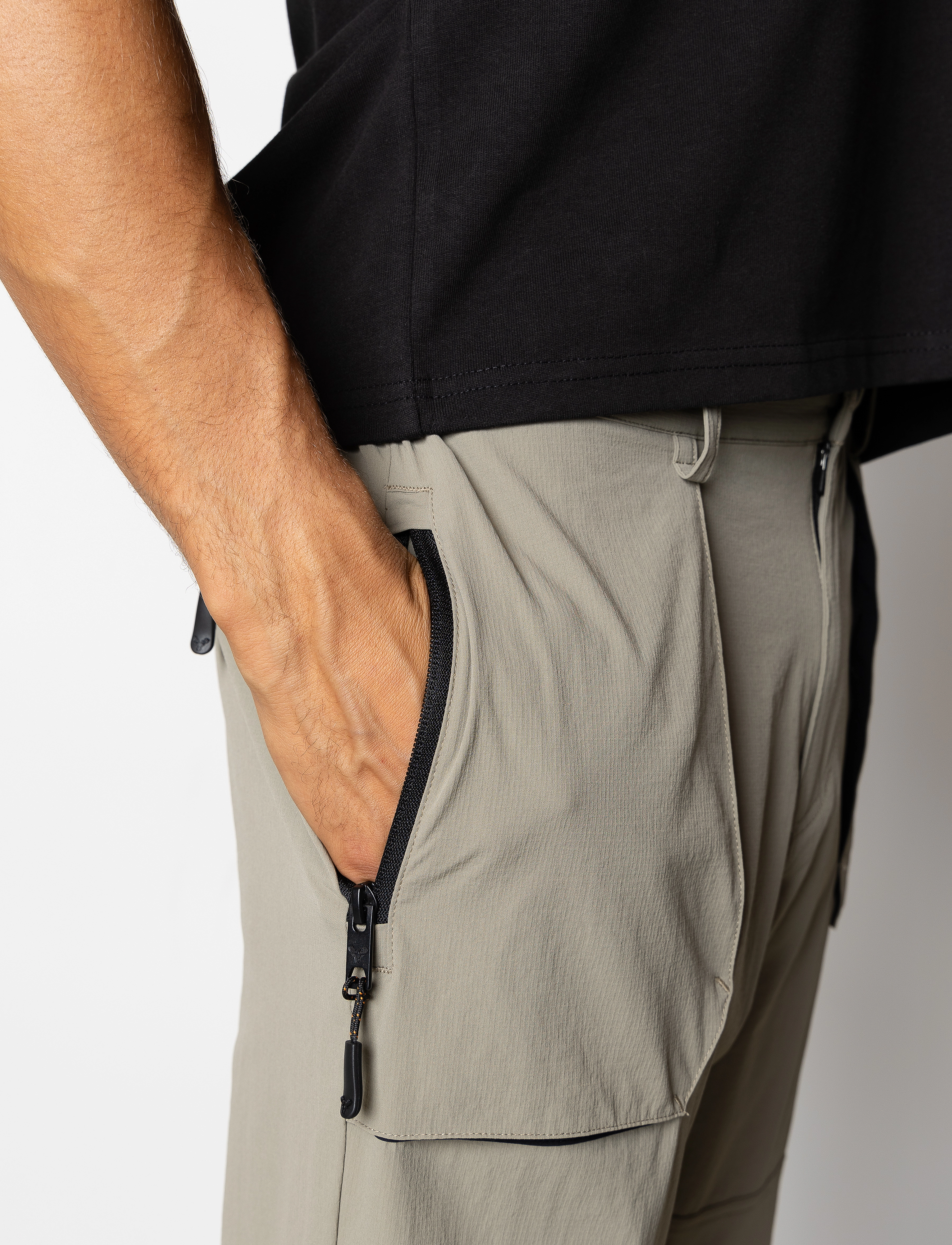 Fat Moose - Track pants - cargobukser - grey green/black - 5