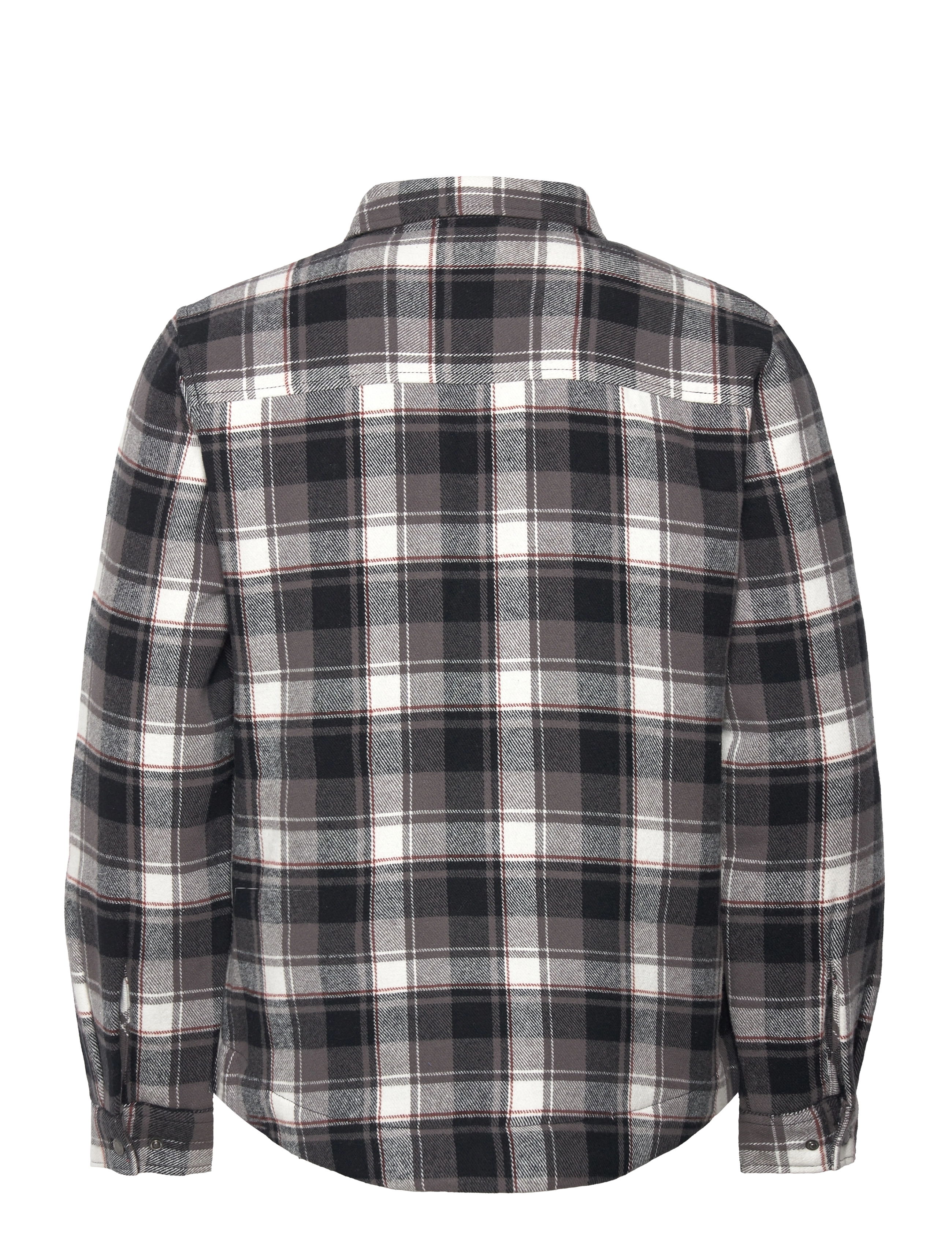 Fat Moose - Holger overshirt - vårjackor - black/ecru check - 2