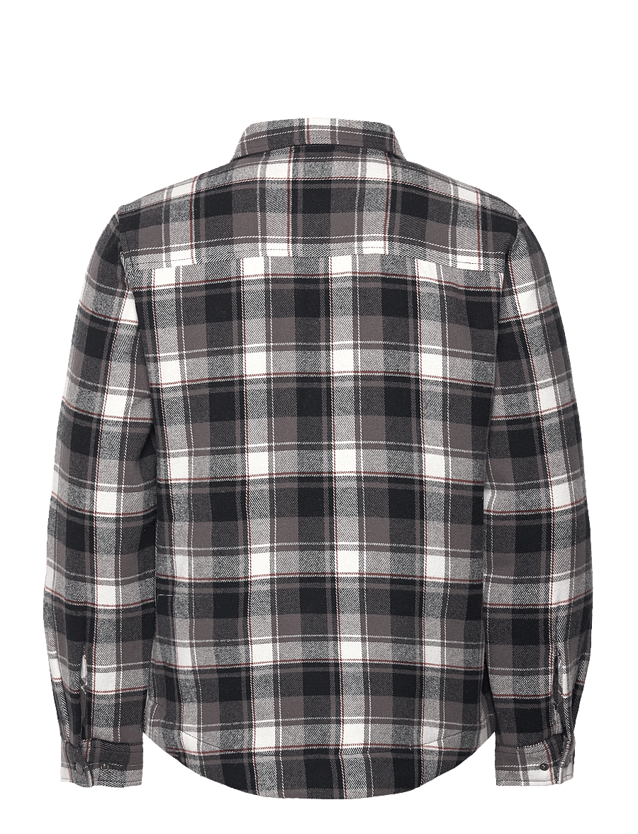 Fat Moose - Holger overshirt - kevadjoped - black/ecru check - 2