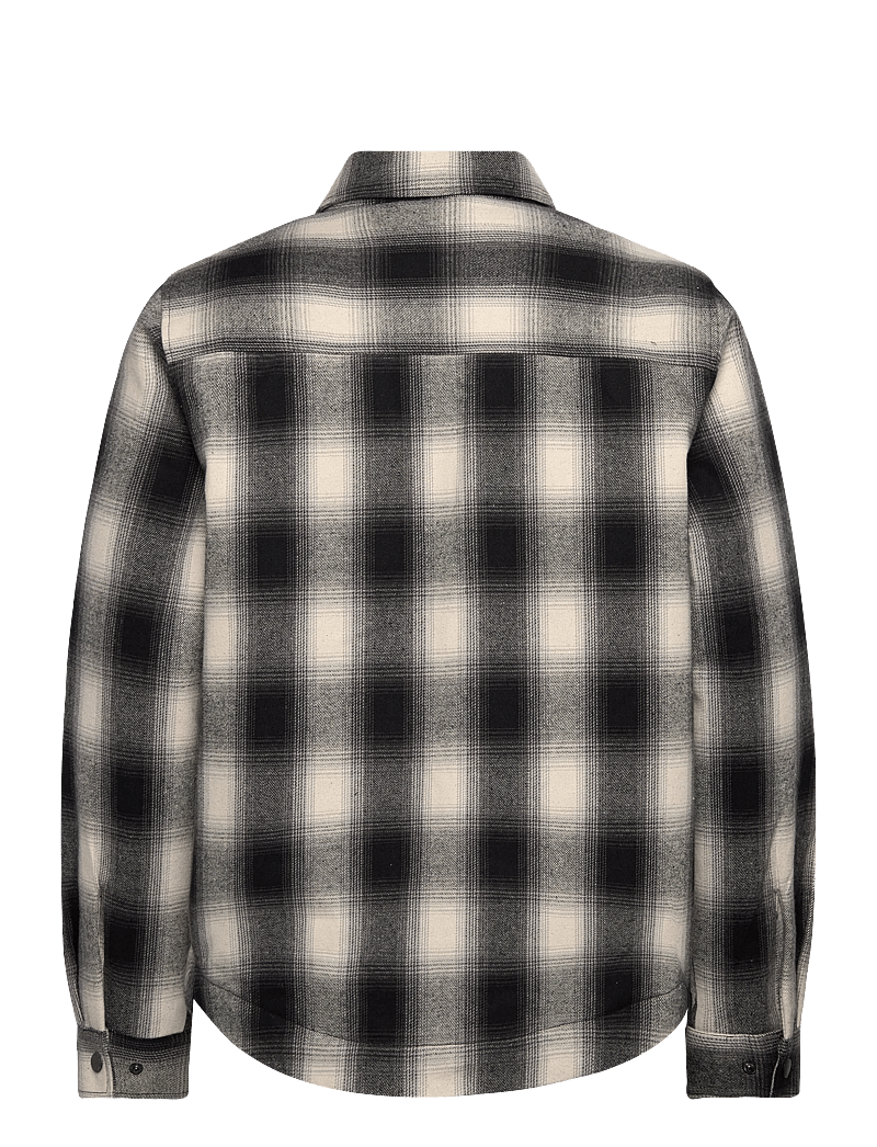 Fat Moose - Holger overshirt - höstjackor - black/grey check - 2