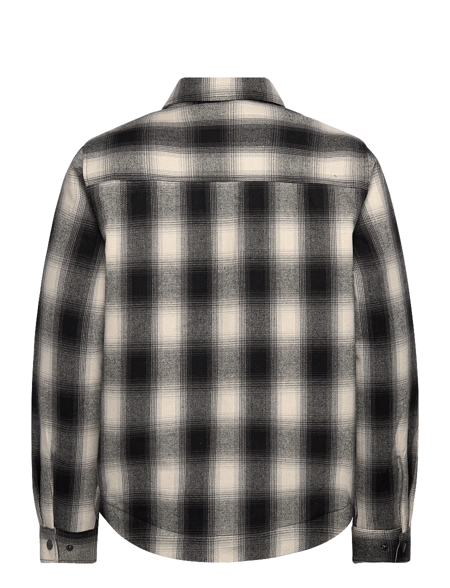 Fat Moose - Holger overshirt - frühlingsjacken - black/grey check - 2