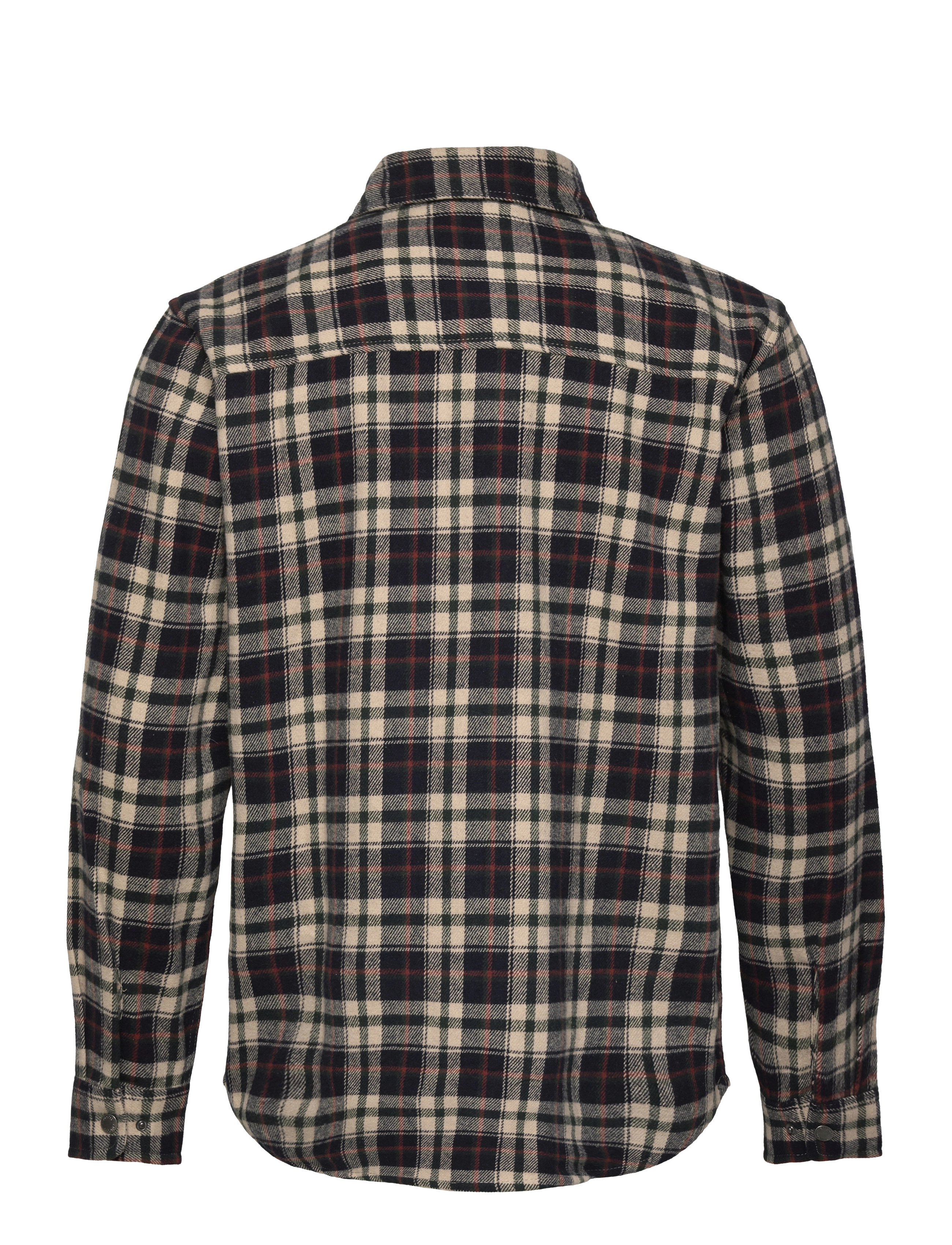 Fat Moose - Adrian cotton check shirt - dark navy/ecru - 2