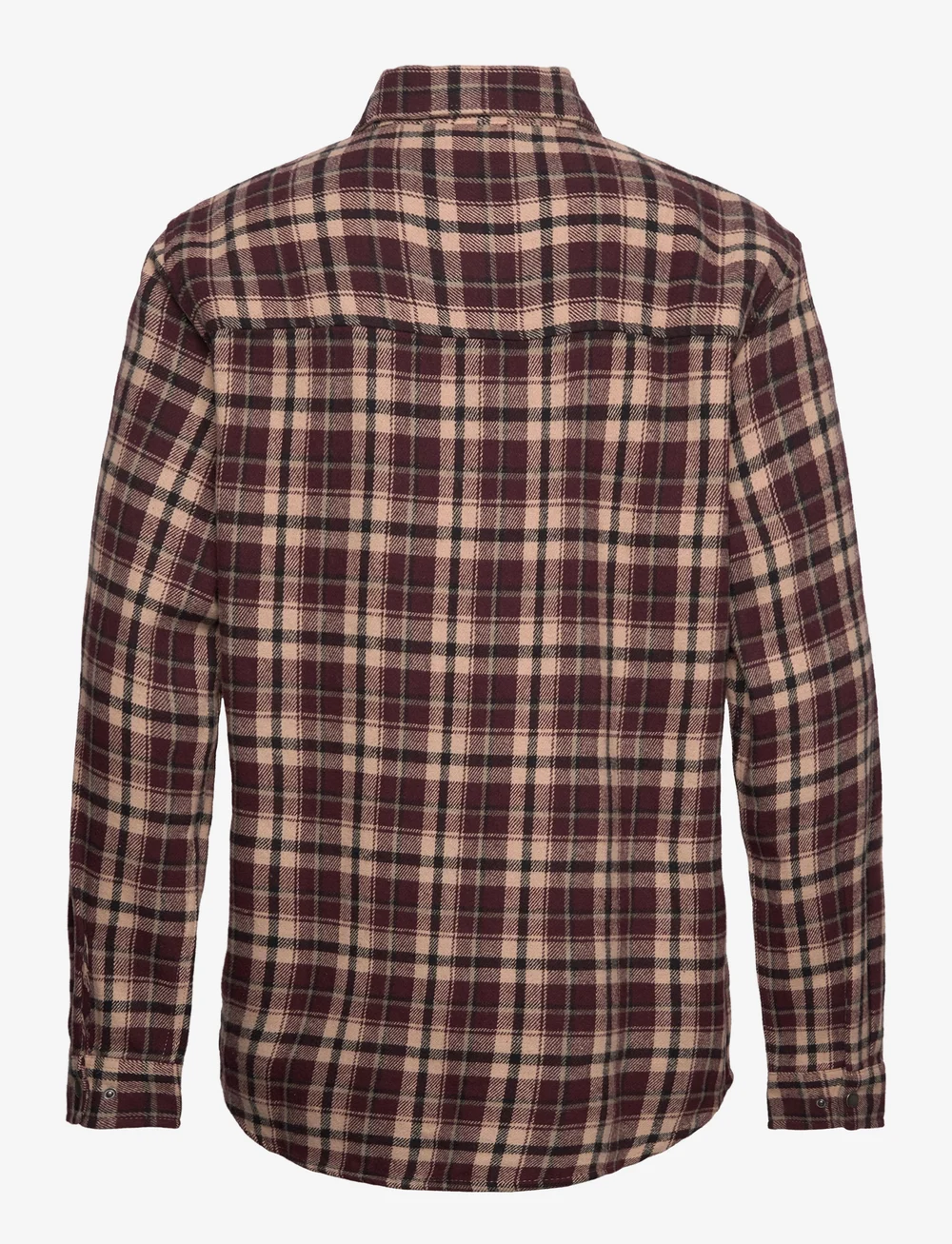 Fat Moose - Adrian cotton check shirt - rutiga skjortor - dark plum/ecru - 2