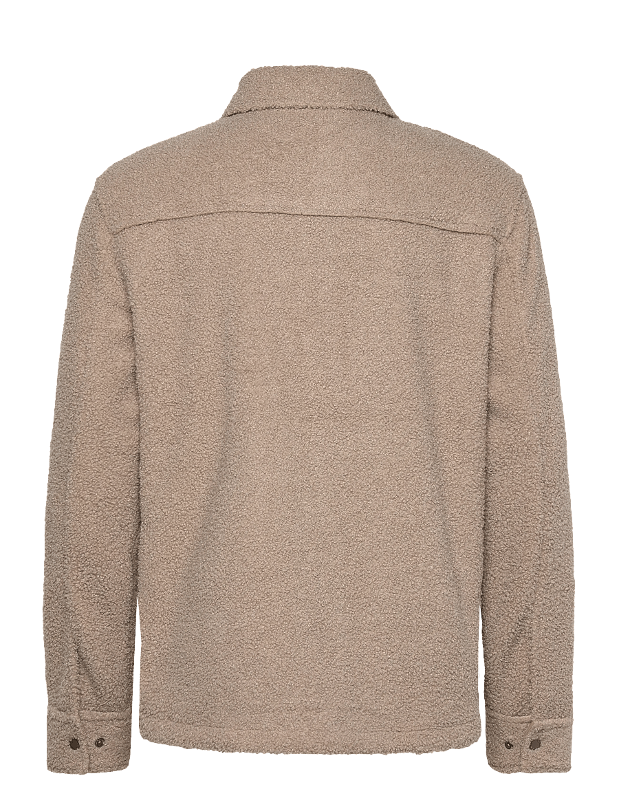 Fat Moose - Ace boucle overshirt - overshirts - vetiver - 2