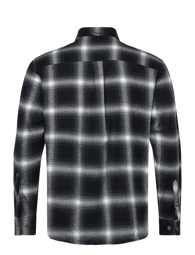 Fat Moose - Forest flannel shirt - flanellsärgid - dark navy/black check - 1
