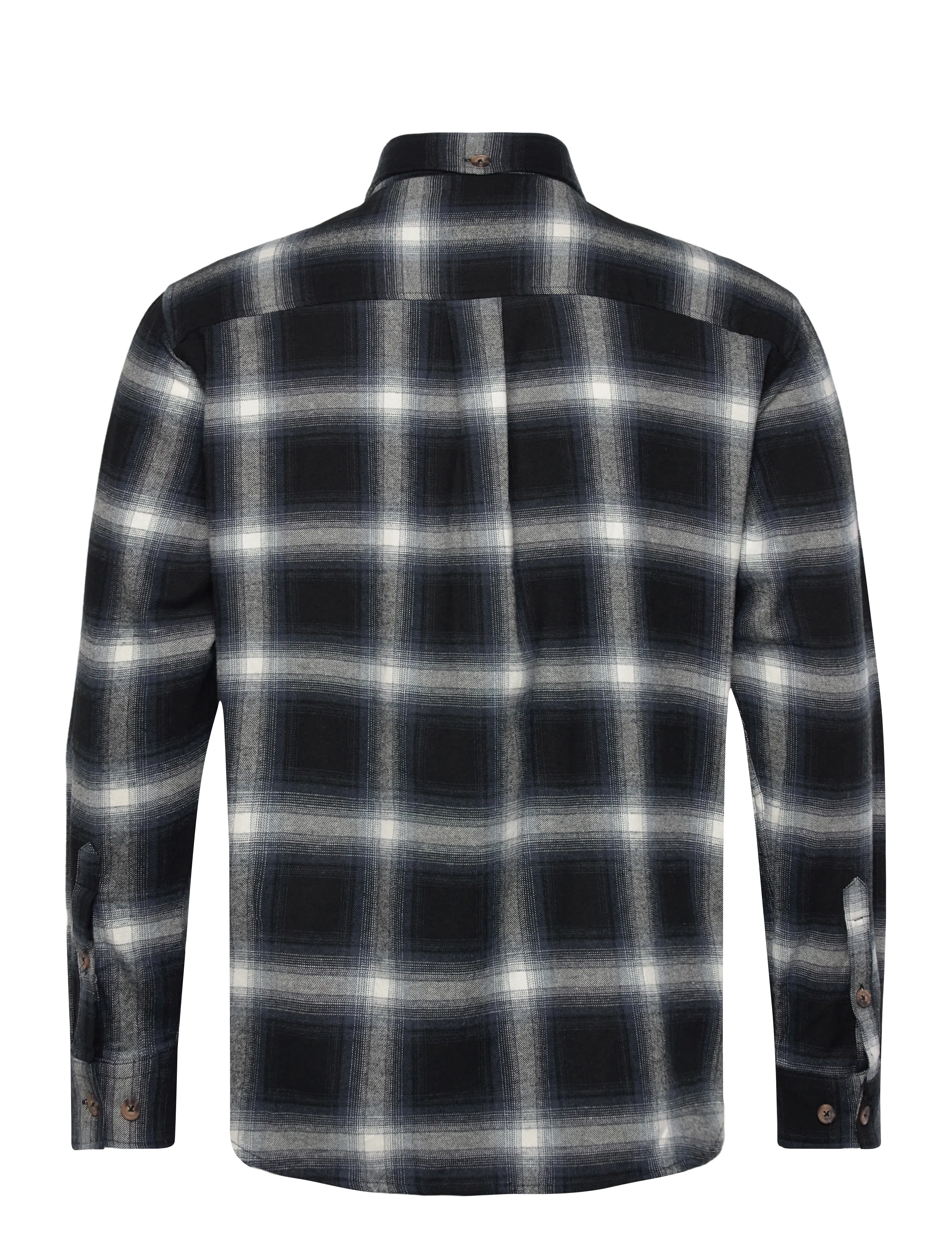 Fat Moose - Forest flannel shirt - mehed - dark navy/black check - 2