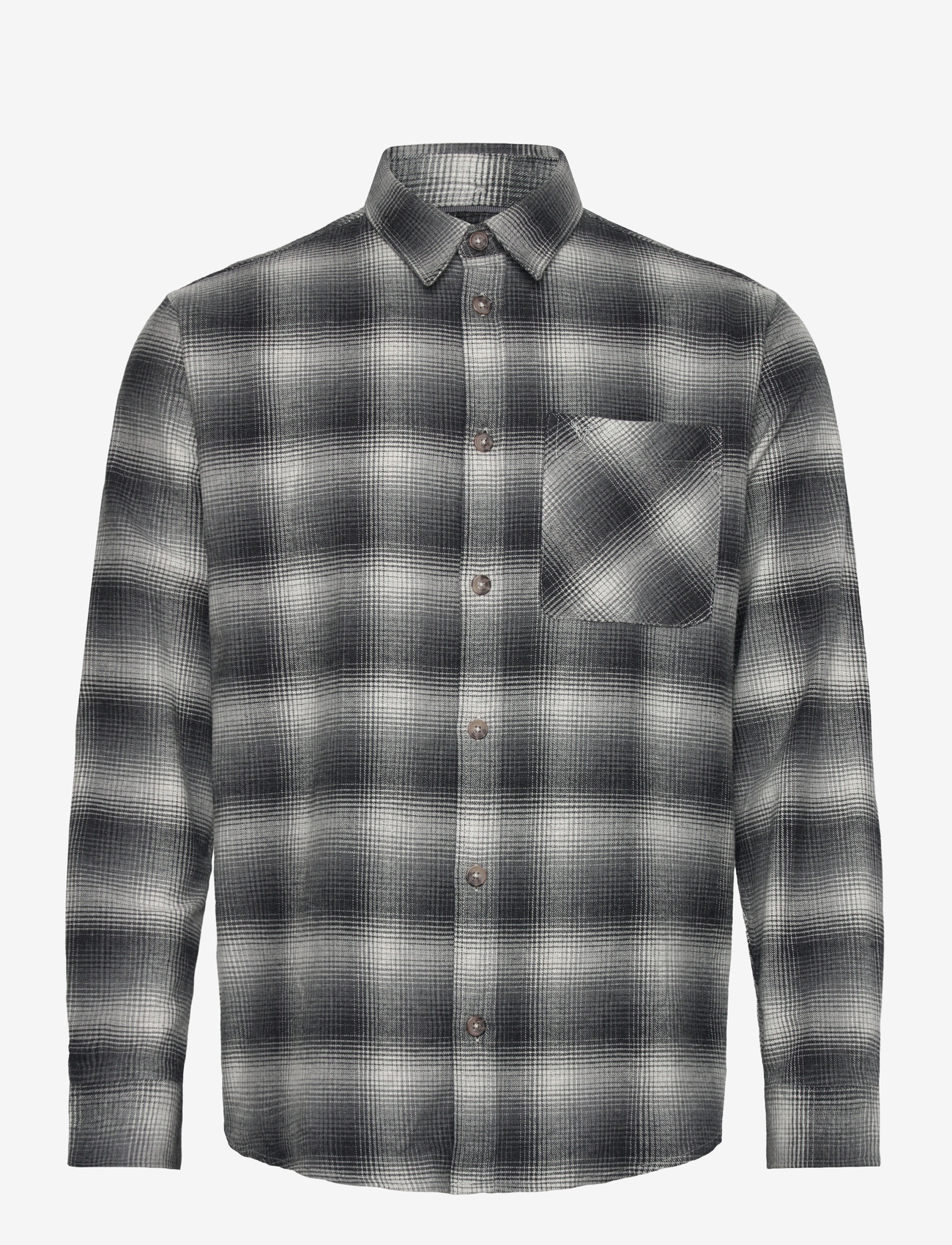 Fat Moose - Forest flannel shirt - flannel-skjorter - mid grey/light grey - 0