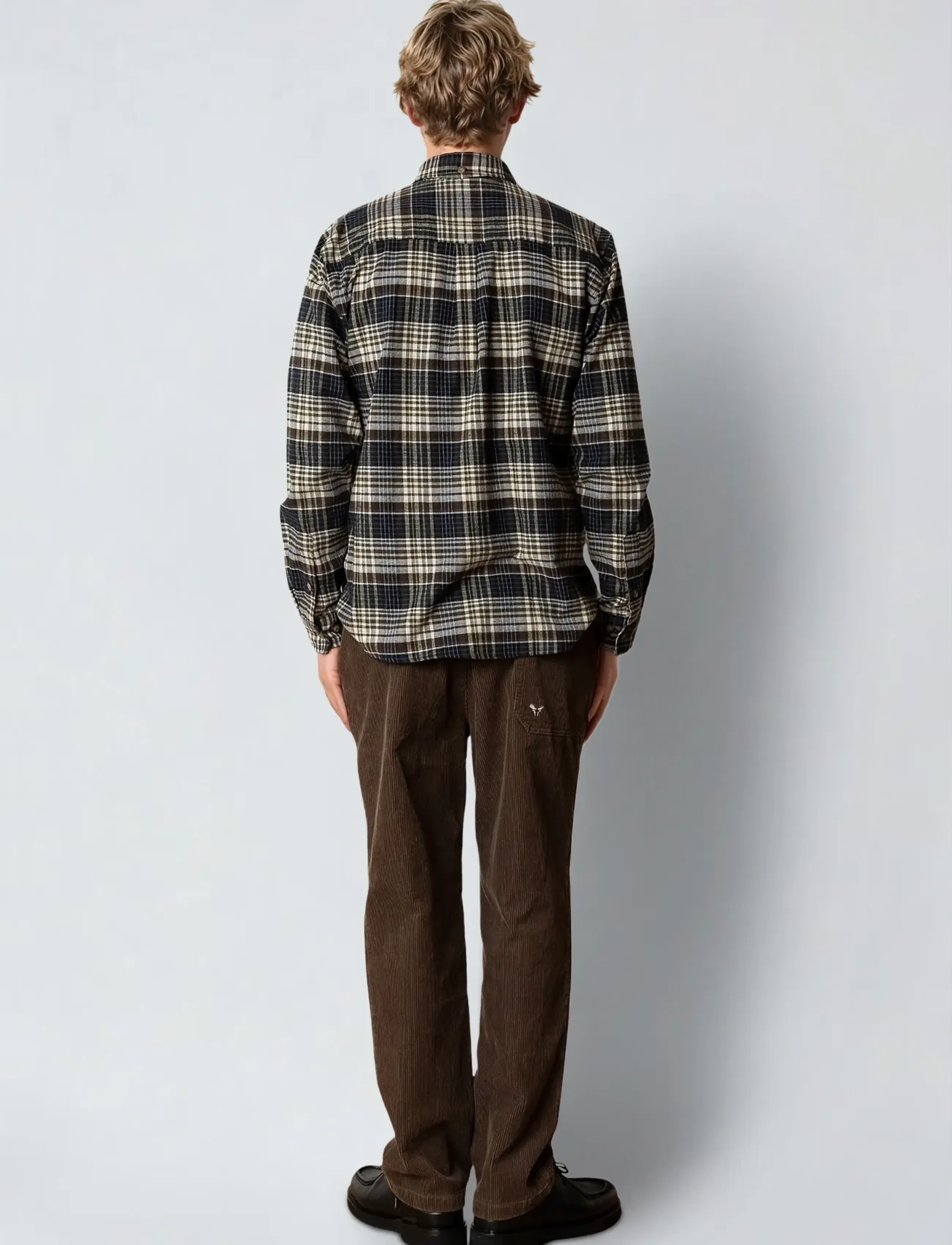 Fat Moose - Forest flannel shirt - flanellsärgid - navy/moss check - 5
