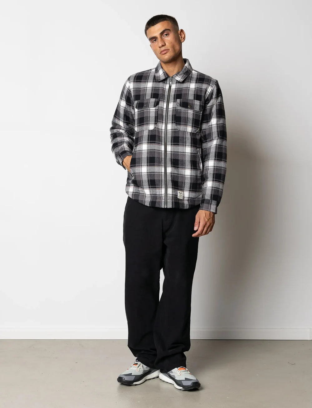 Fat Moose - Dereck cotton pants - casual byxor - black - 4
