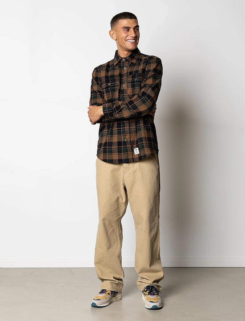 Fat Moose - Dereck cotton pants - vabaaja püksid - dark khaki - 5