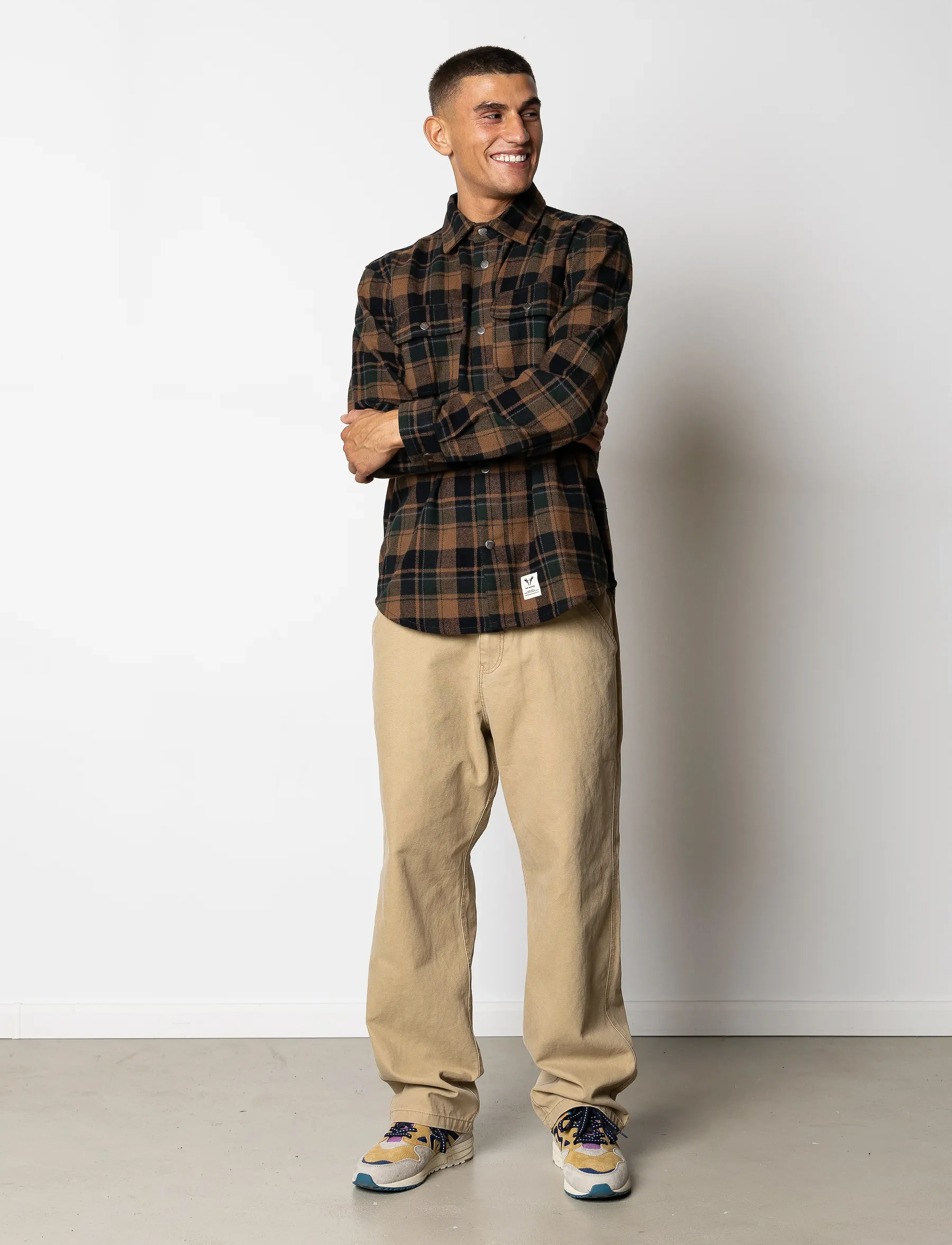 Fat Moose - Dereck cotton pants - vabaaja püksid - dark khaki - 5