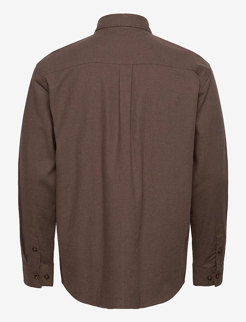 Fat Moose - Frank flannel shirt - vabaajasärgid - brown melangÈ - 2