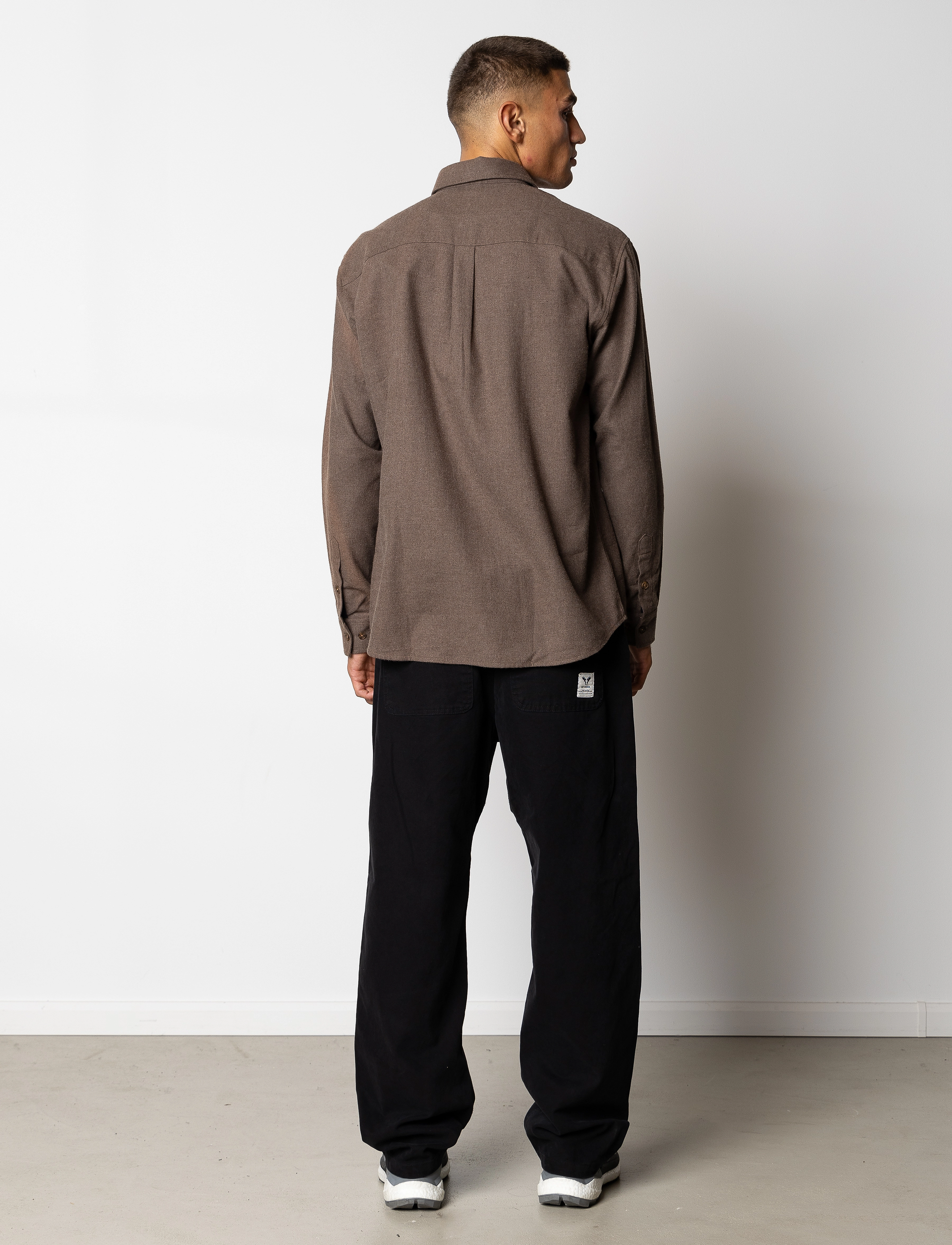 Fat Moose - Frank flannel shirt - söfn - brown melangÈ - 5