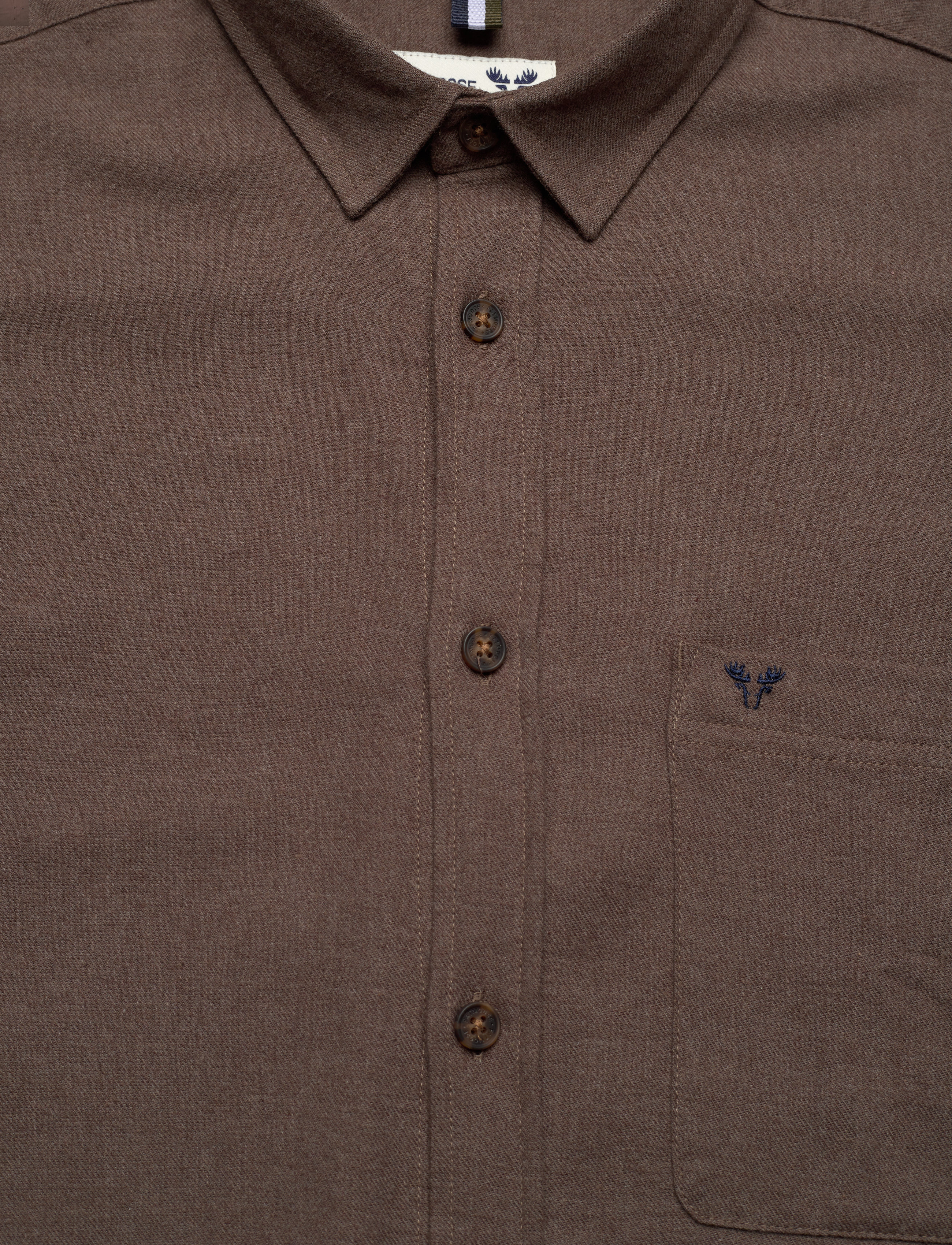 Fat Moose - Frank flannel shirt - casual skjorter - brown melangÈ - 5