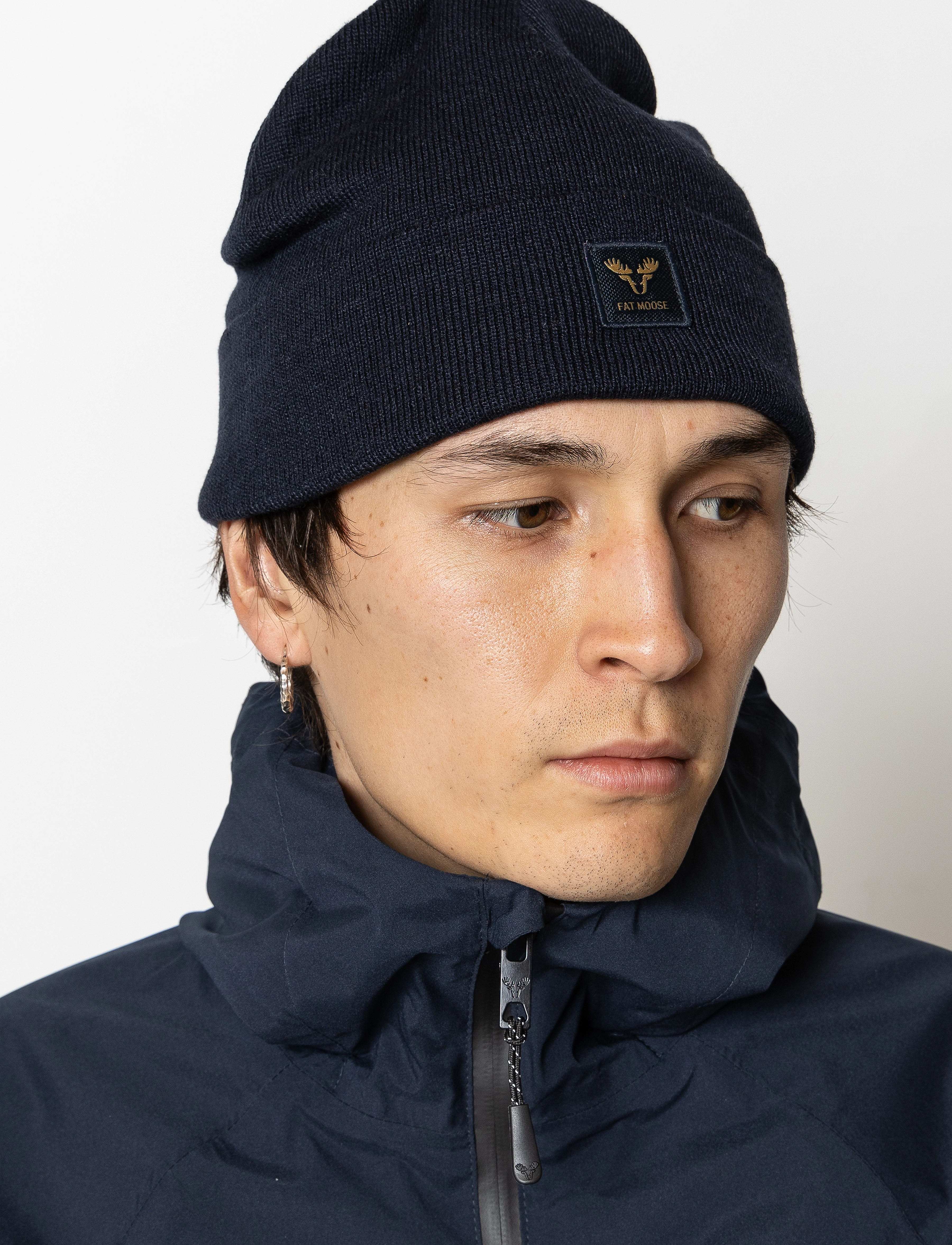 Fat Moose Base 2-pack beanie - Looks for less - DARK NAVY/BRONZE / multi