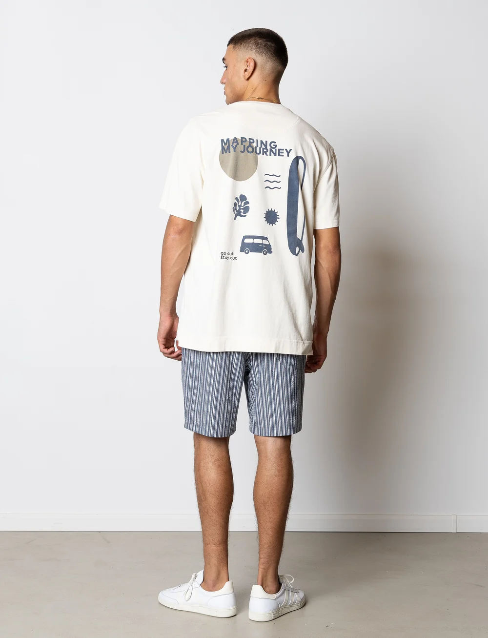 Fat Moose - Colby shorts - casual shorts - navy/white - 5