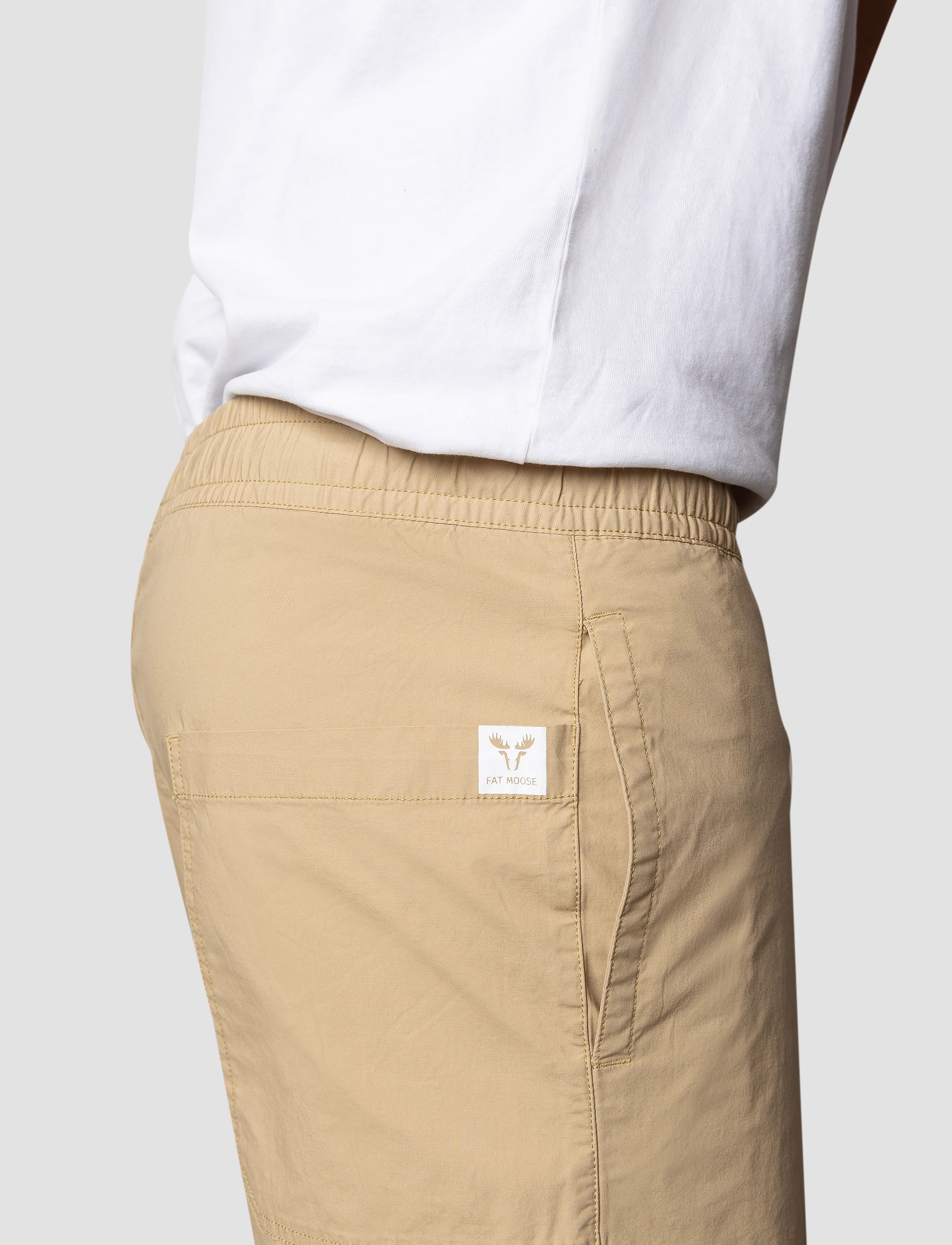 Fat Moose - Evan shorts - laveste priser - khaki - 3