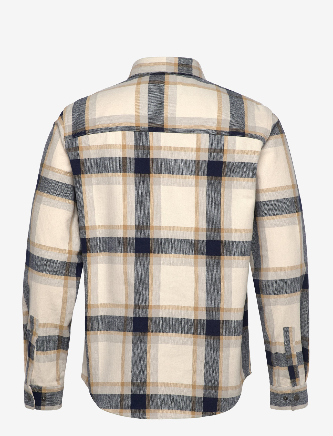 Fat Moose - Rye overshirt - ecru/navy check - 1