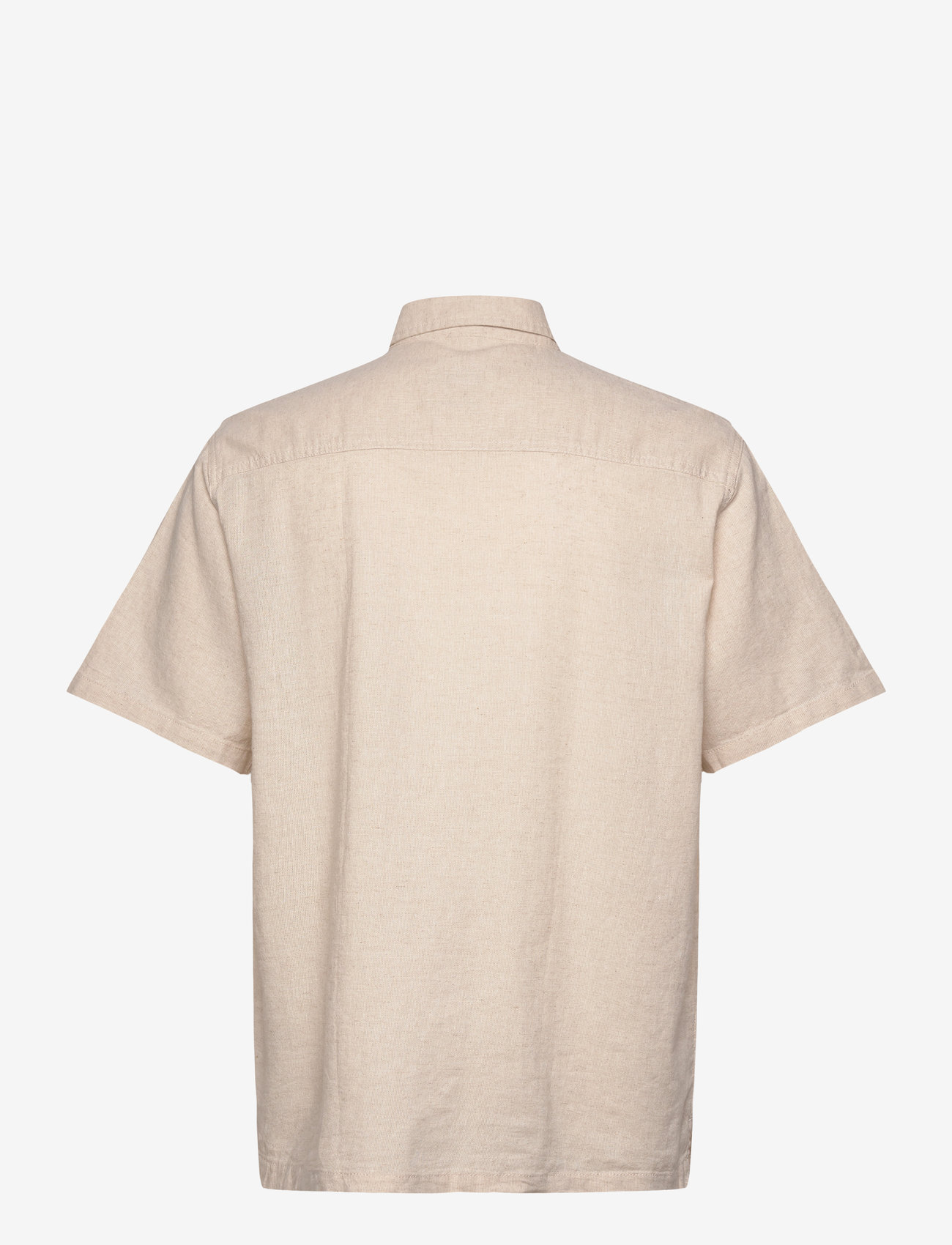 Fat Moose - Ian cotton linen shirt SS - linneskjortor - ecru - 2