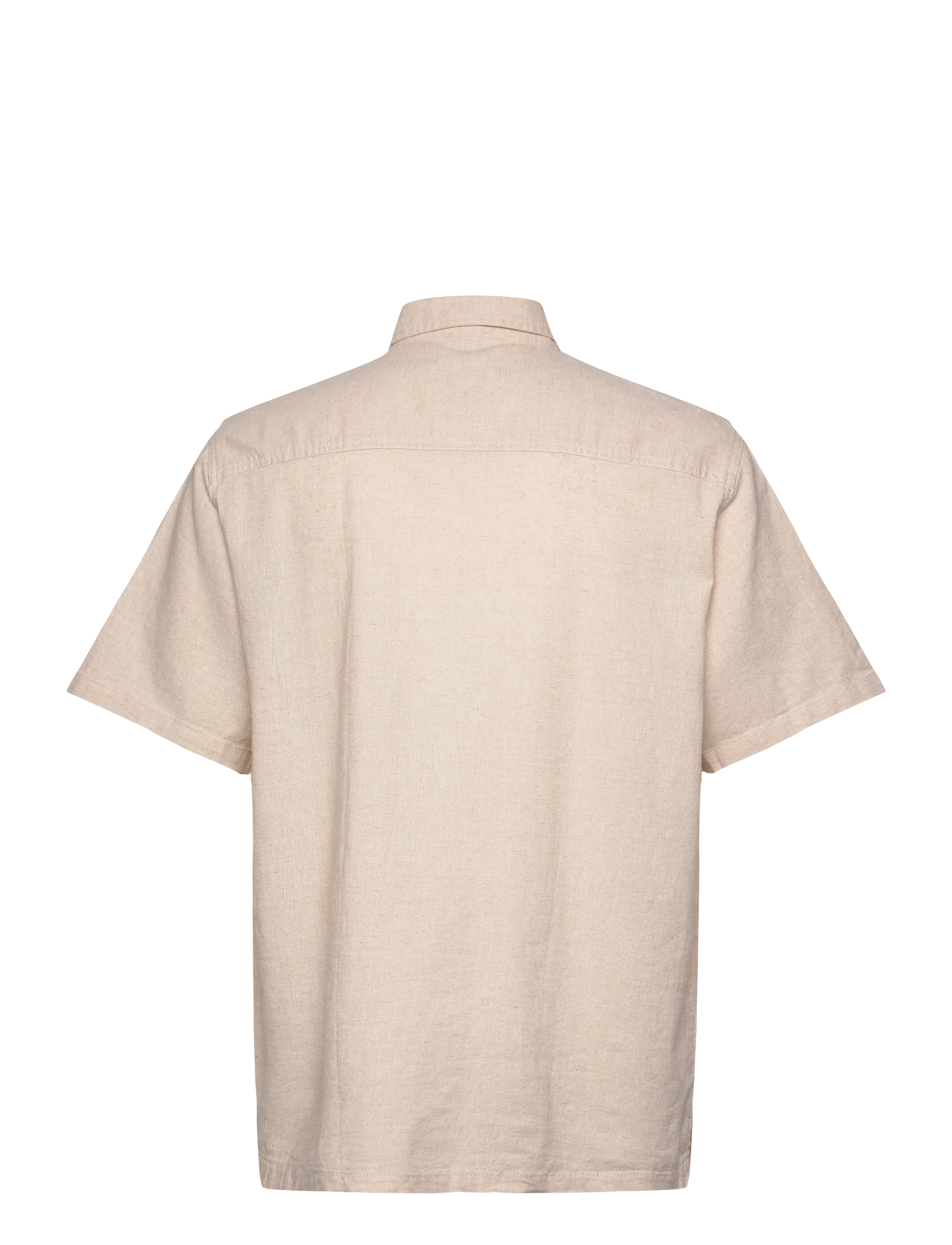 Fat Moose - Ian cotton linen shirt SS - ecru - 2