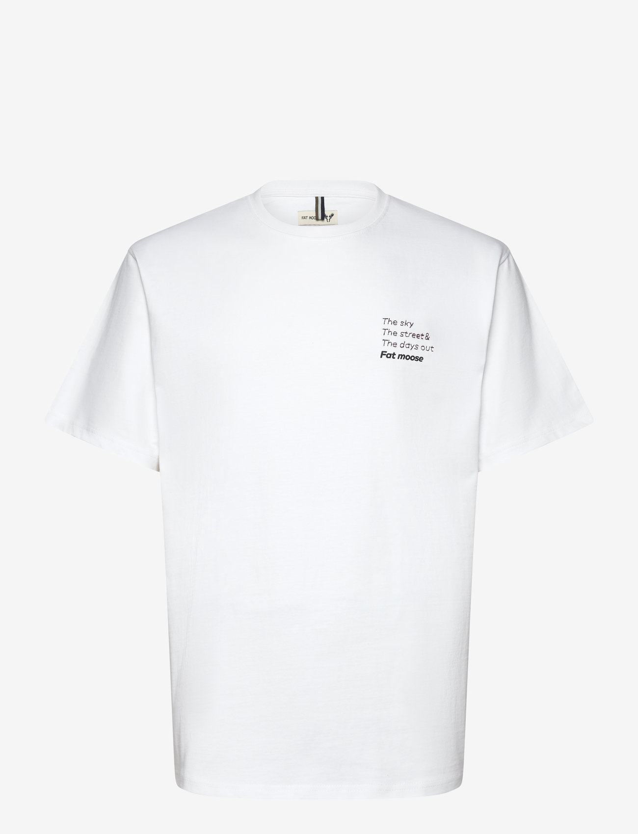 Fat Moose - Zeke t-shirt - herbstliche kleidung - white - 0