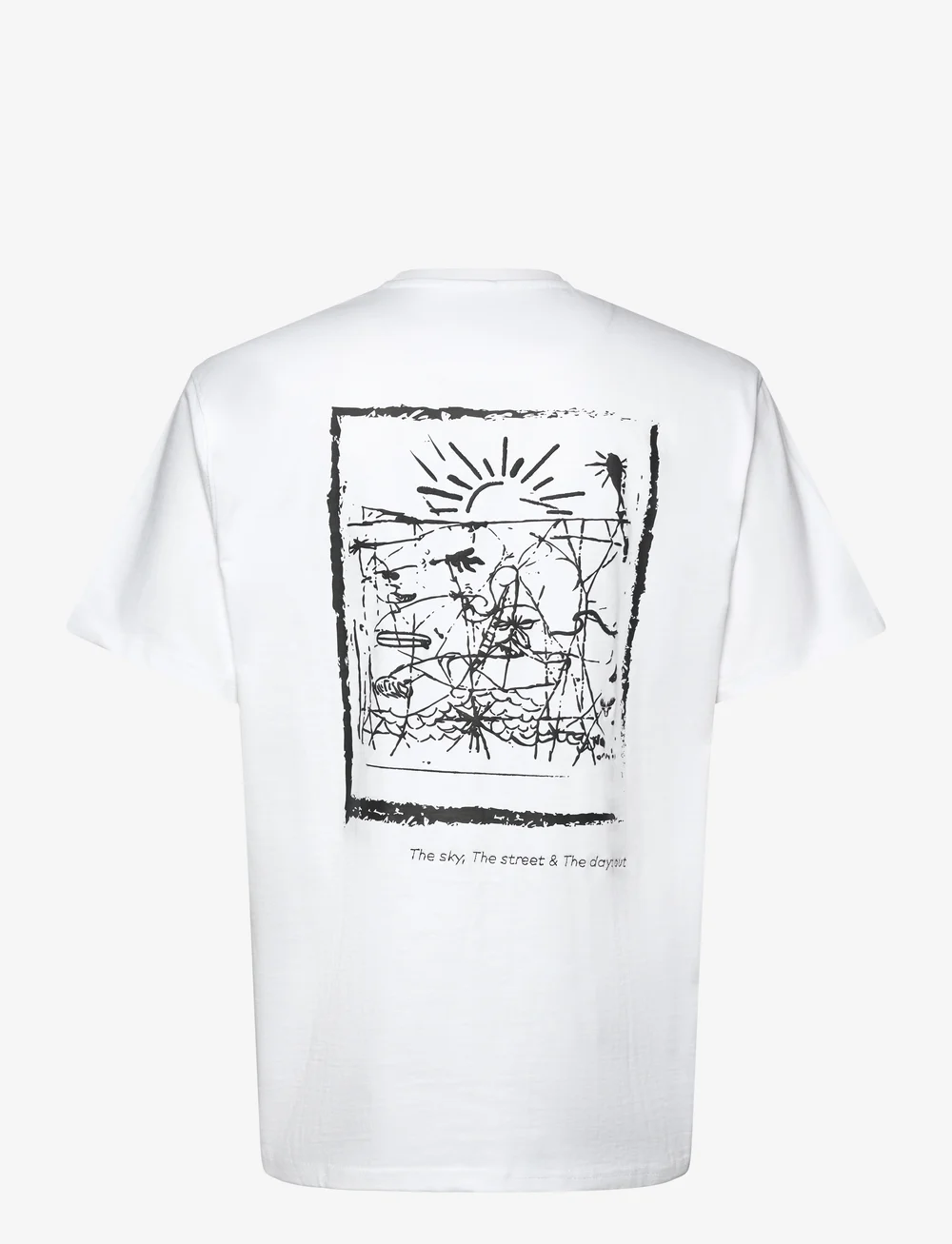 Fat Moose - Zeke t-shirt - kortærmede t-shirts - white - 2