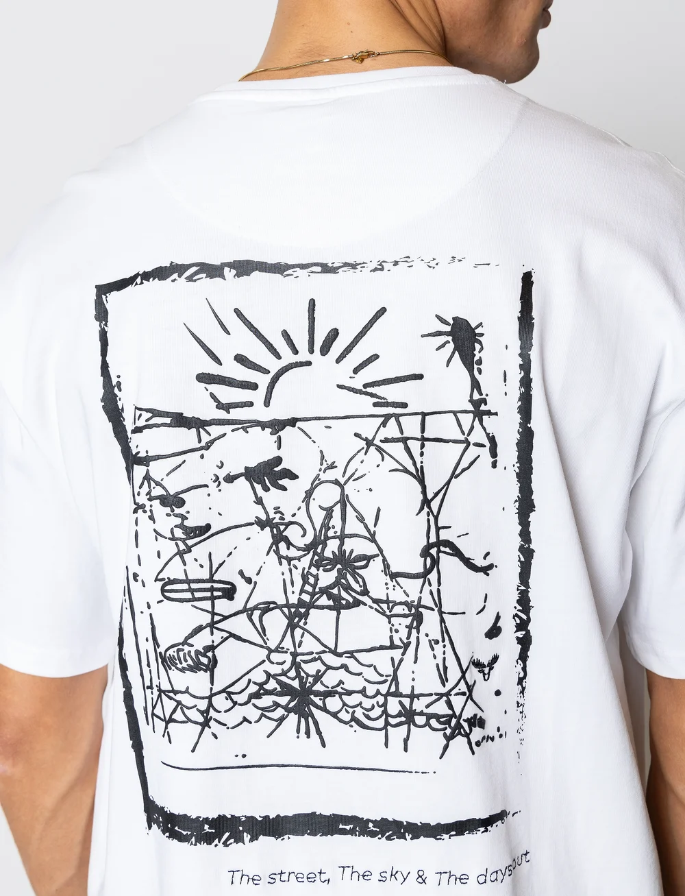 Fat Moose - Zeke t-shirt - kortærmede t-shirts - white - 3