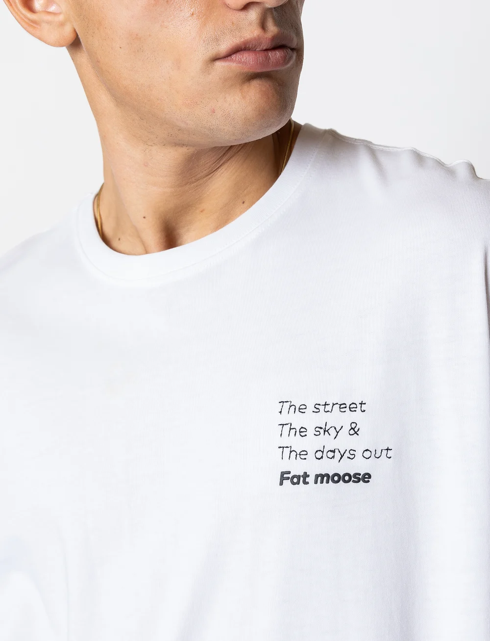 Fat Moose - Zeke t-shirt - kortærmede t-shirts - white - 5