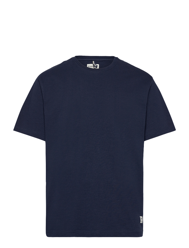 Fat Moose - Dane Organic T-shirt - kortärmade t-shirts - navy - 1
