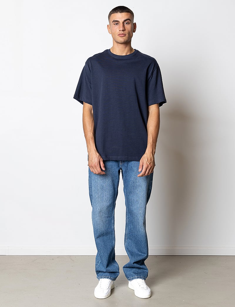 Fat Moose - Dane Organic T-shirt - kortärmade t-shirts - navy - 2