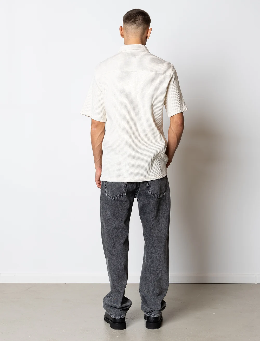 Fat Moose - Scott S/S shirt - lühikeste varrukatega särgid - ecru - 5