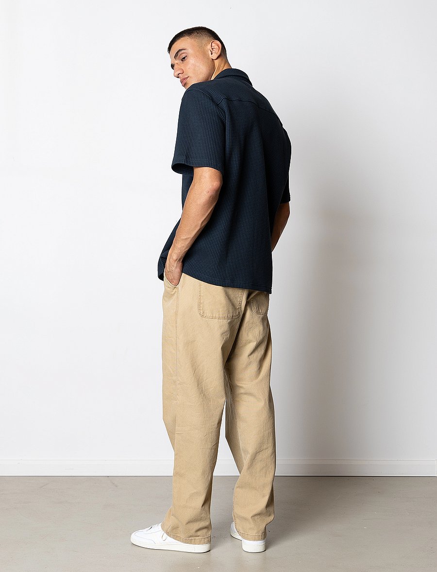 Fat Moose - Scott S/S shirt - short-sleeved shirts - navy - 5