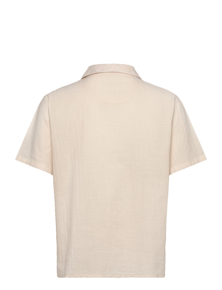 Fat Moose - Mylo S/S shirt - kurzarmhemden - ecru - 2