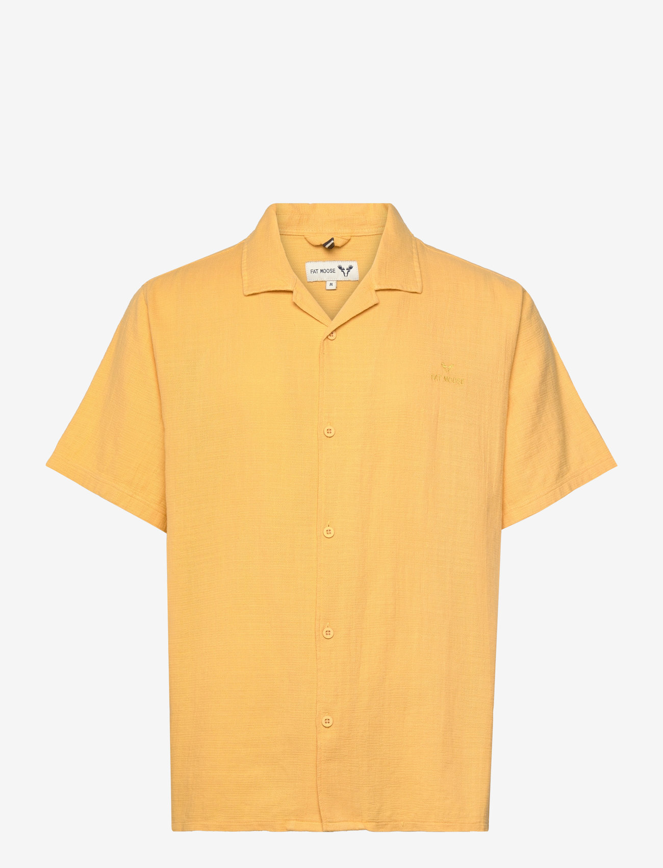 Fat Moose - Mylo S/S shirt - short-sleeved shirts - warm yellow - 1
