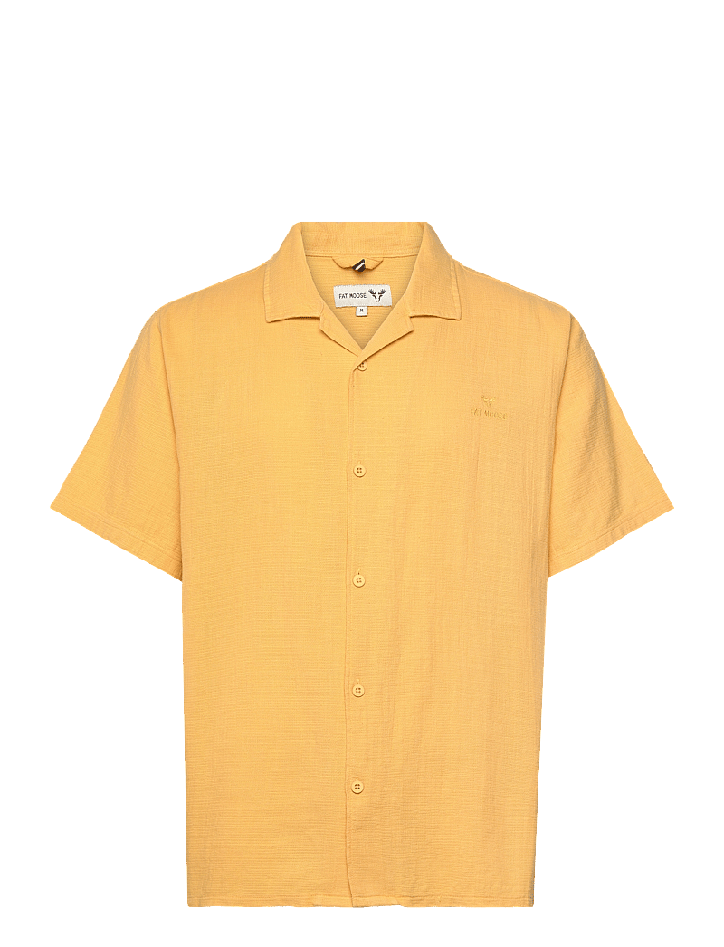 Fat Moose - Mylo S/S shirt - lühikeste varrukatega särgid - warm yellow - 1