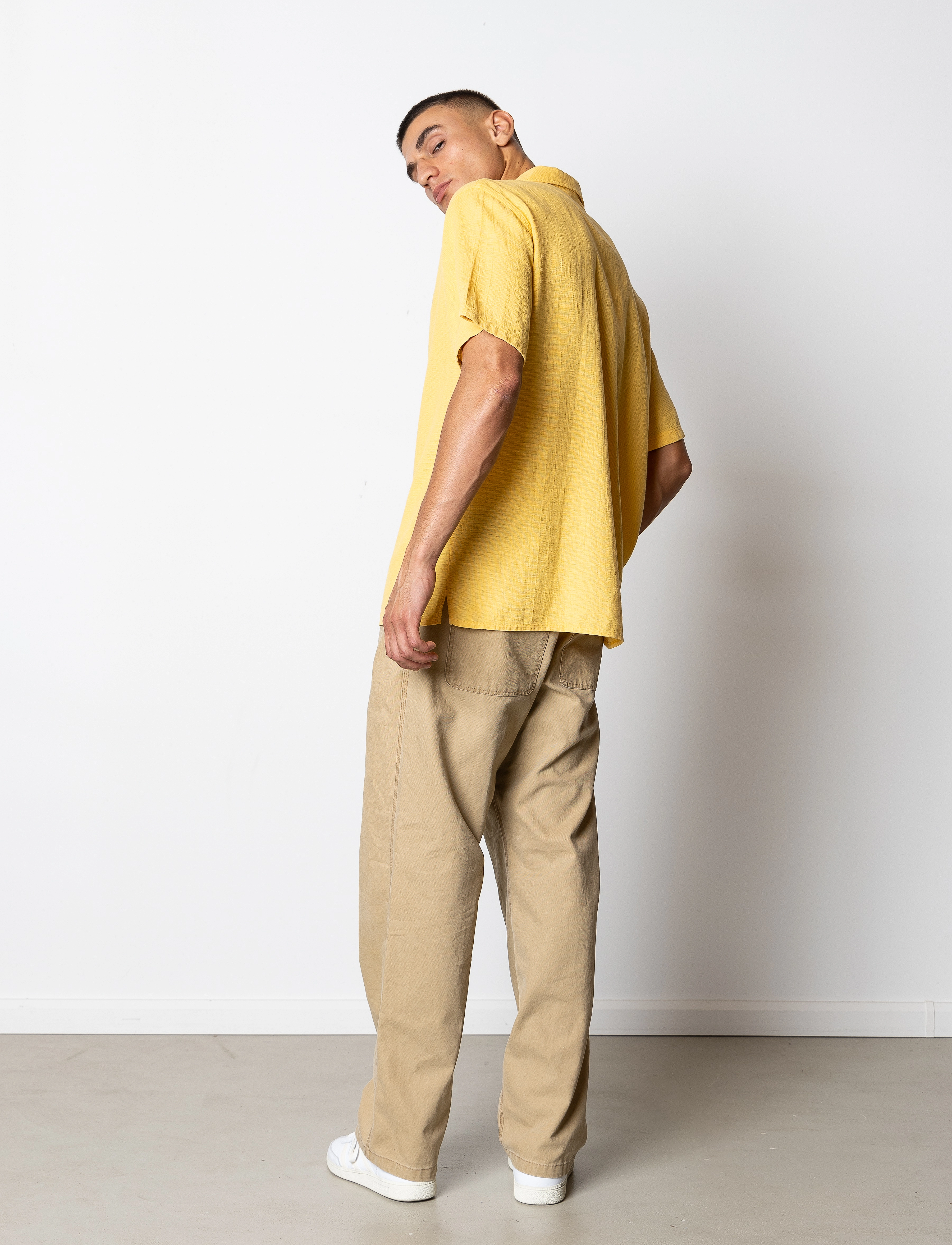 Fat Moose - Mylo S/S shirt - stutterma skyrtur - warm yellow - 5