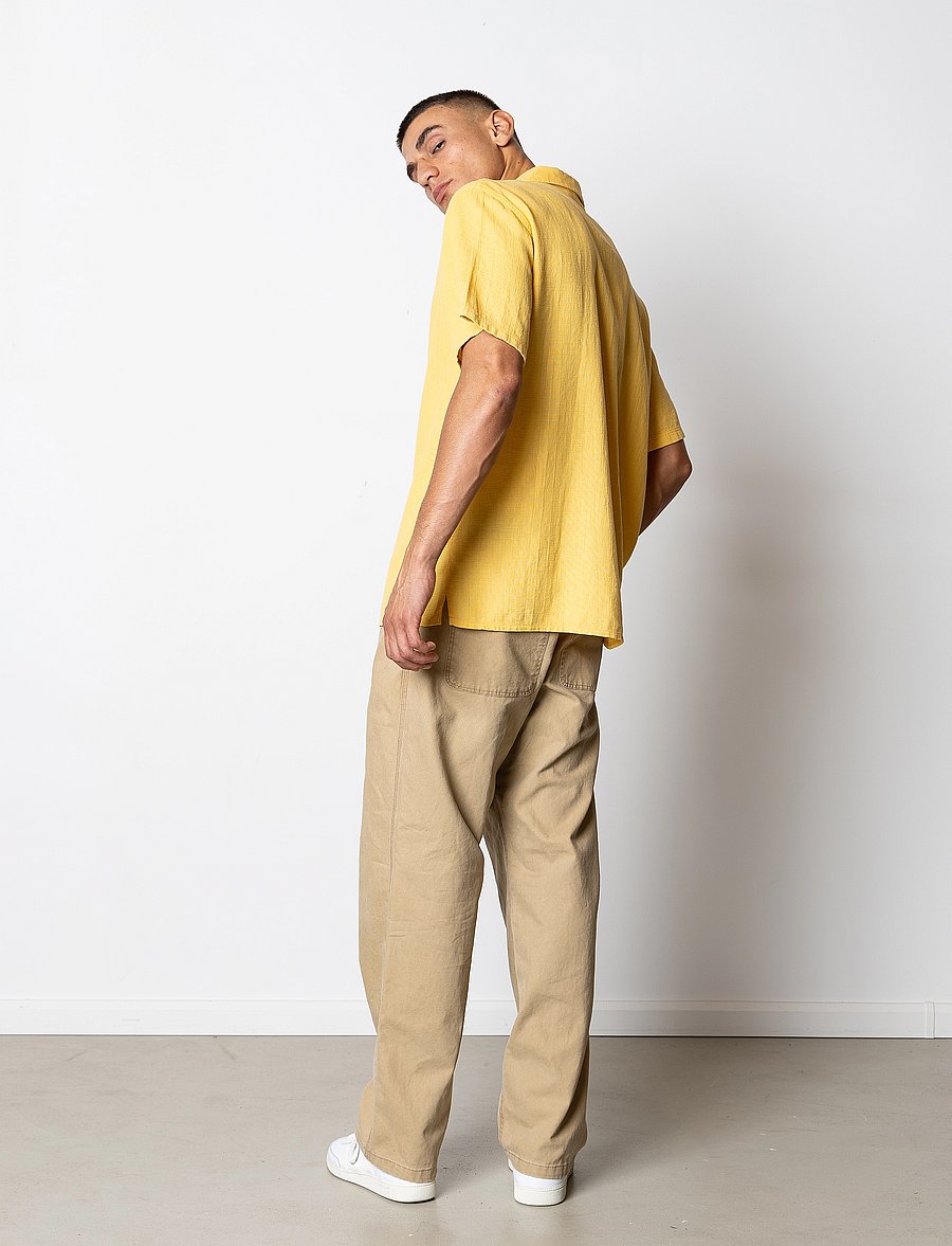 Fat Moose - Mylo S/S shirt - kurzarmhemden - warm yellow - 5