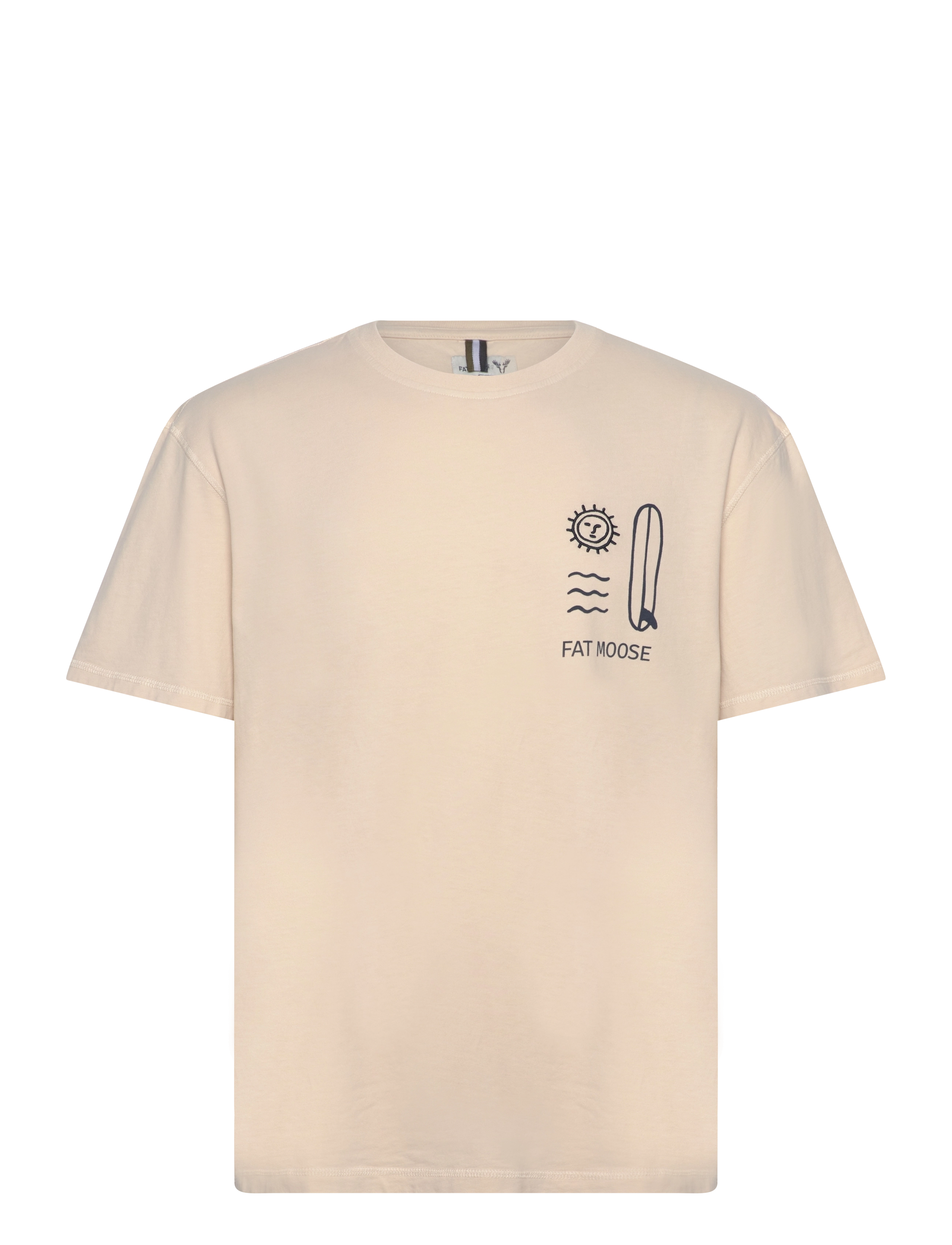 Fat Moose - Surf T-shirt - laveste priser - ecru - 1