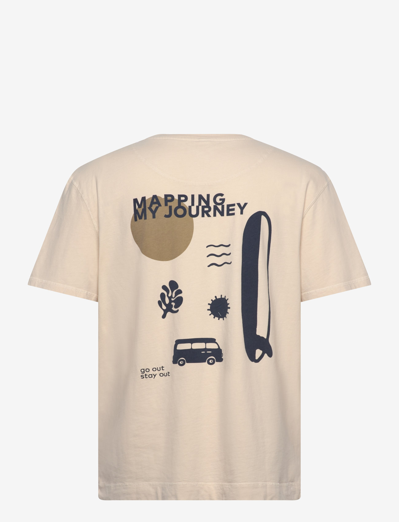 Fat Moose - Surf T-shirt - herbstliche kleidung - ecru - 1