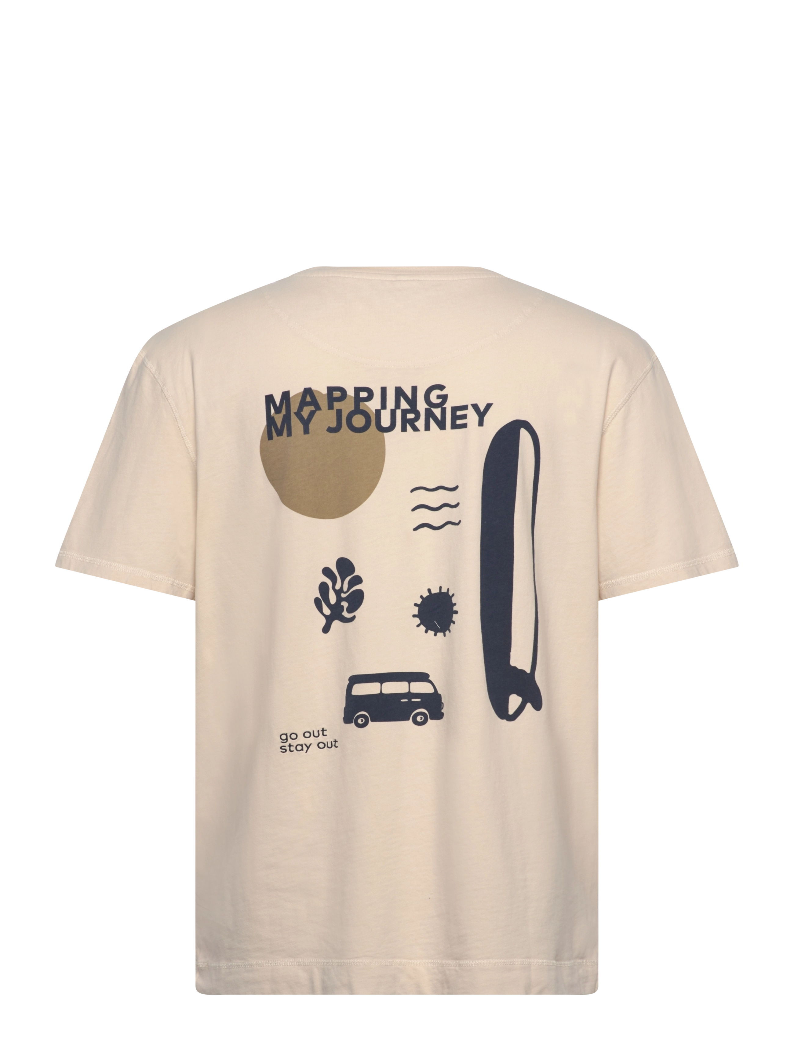 Fat Moose - Surf T-shirt - laveste priser - ecru - 2