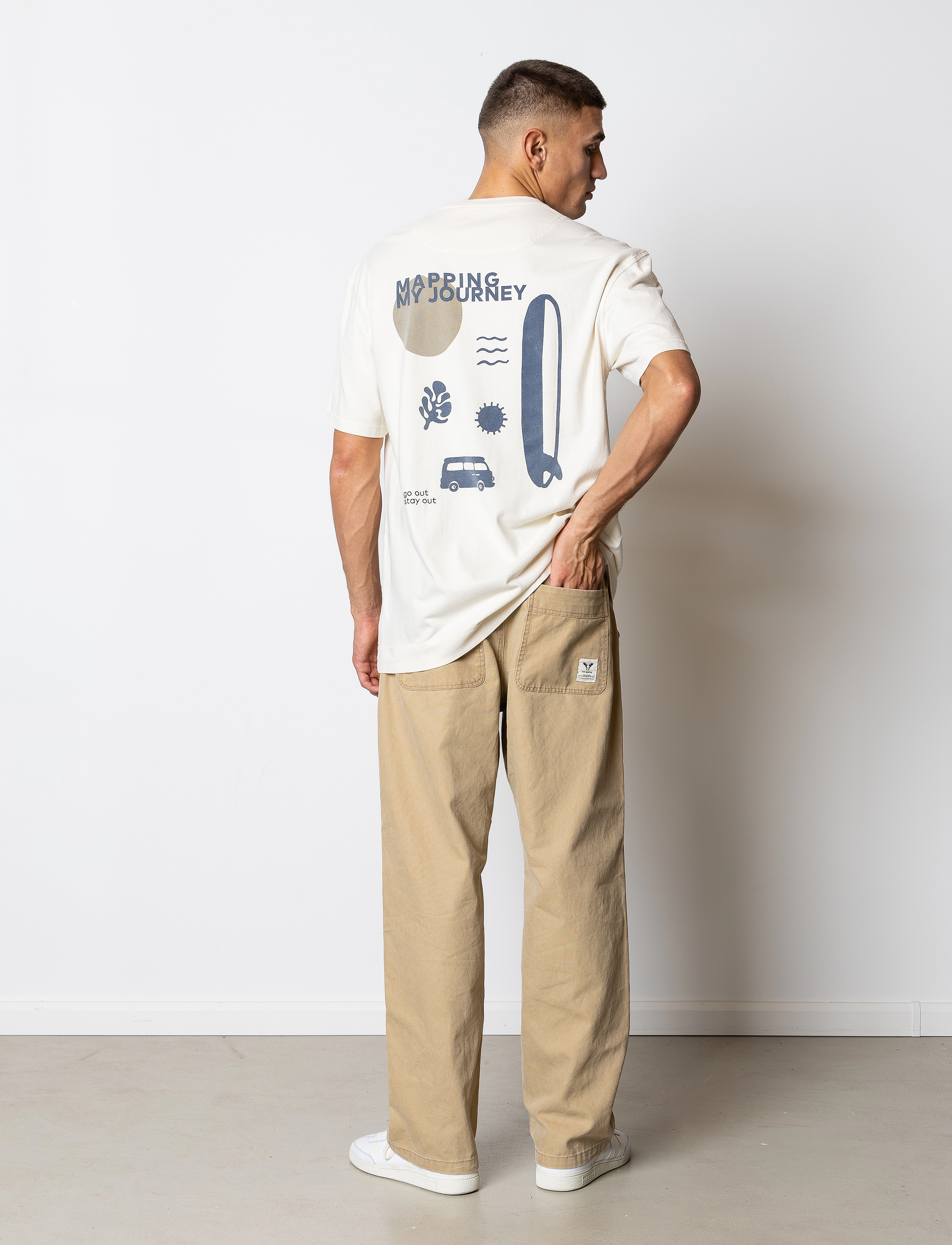 Fat Moose - Surf T-shirt - laveste priser - ecru - 5