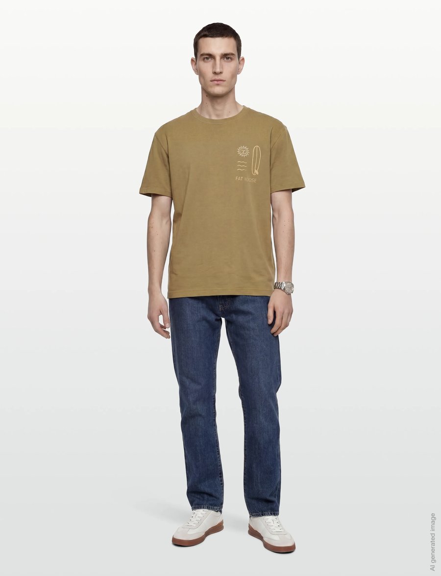 Fat Moose - Surf T-shirt - kortärmade t-shirts - pistachio green - 0